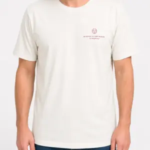 Five Star Weekend Tee in ivory – front view